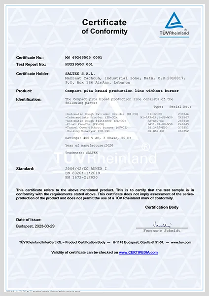 Compact CE Certificate 2020